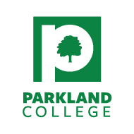 Parkland College vertical green commodities logo